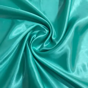 Teal Green Solid Satin Fabric