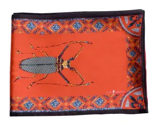 Vermin Red Long Silk Scarf